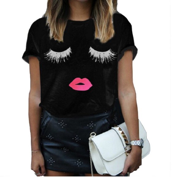 Pink Lips T-Shirt - Picture 1 of 2